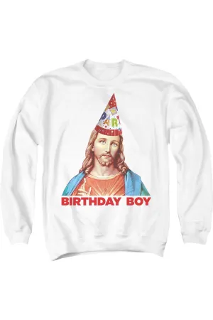 Christmas Jesus Birthday Boy Unisex Adult Crewneck Sweatshirt Sweater