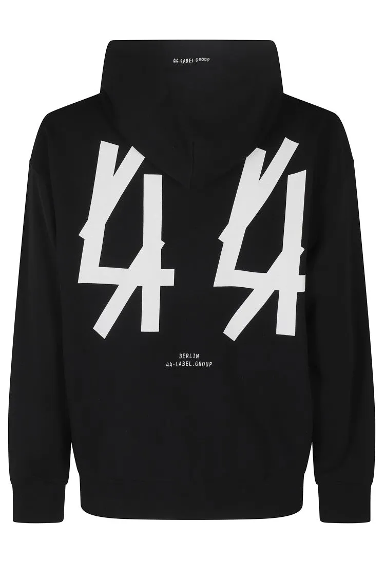 Classic Zip Hoodie With Graphic Print