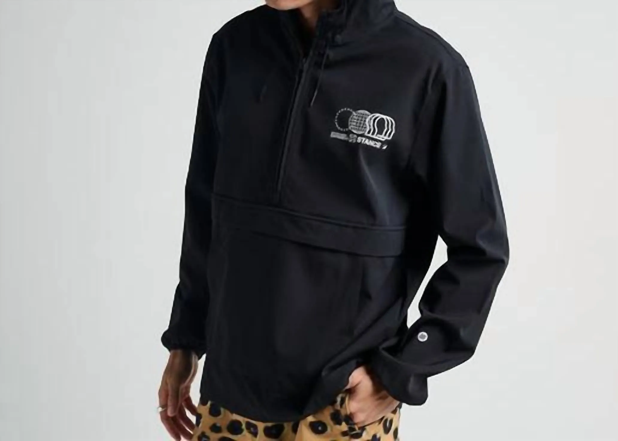 Complex Anorak Hoodie In Black