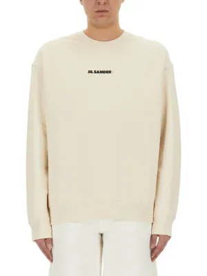 Crew Neck Sweatshirt With Signature Logo