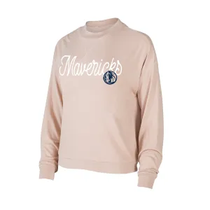 DALLAS MAVERICKS CONCEPTS SPORT 2023 WOMEN'S BEIGE CROPPED LONGSLEEVE TOP