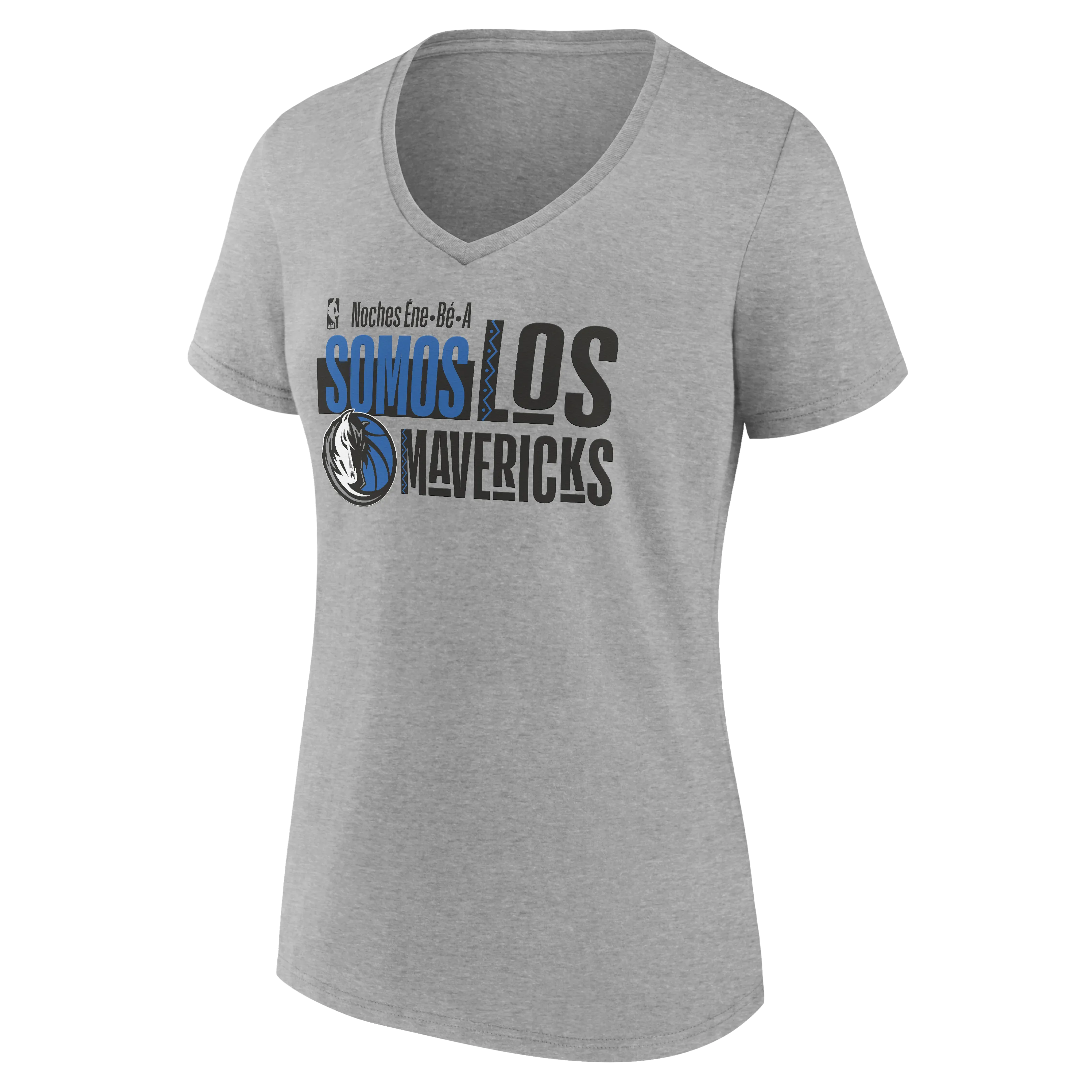 DALLAS MAVERICKS FANATICS 2024 SOMOS LOS MAVS V-NECK SHORT SLEEVE TEE