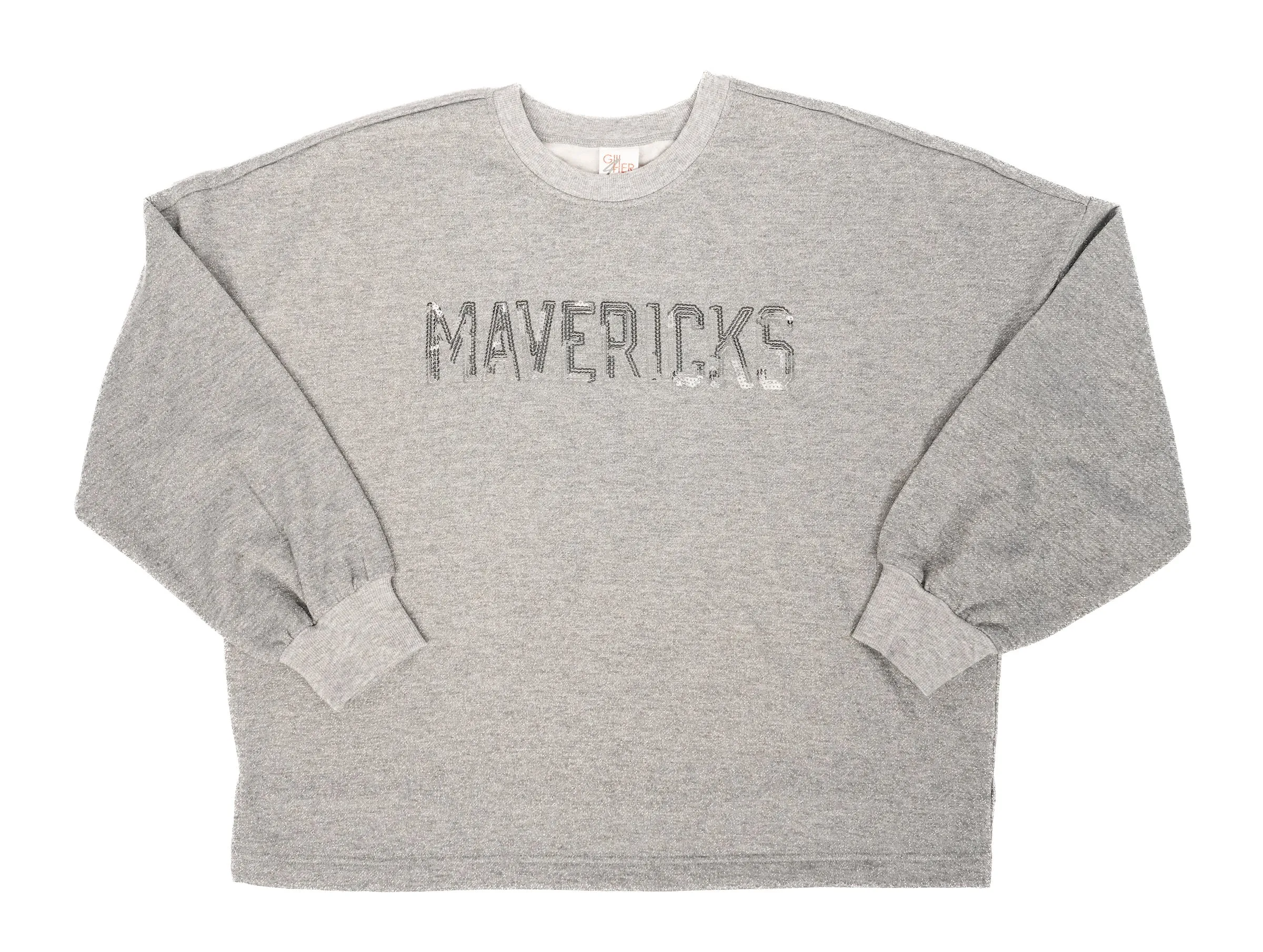 DALLAS MAVERICKS GIII 2023 WOMEN'S GREY MAVERICKS SWEATSHIRT
