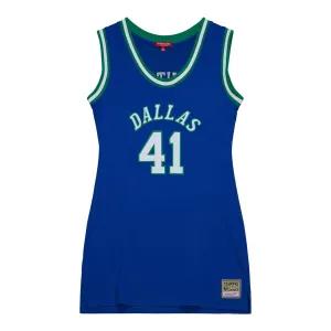 DALLAS MAVERICKS MITCHELL & NESS 2022 DIRK NOWITZKI HARDWOOD CLASSIC JERSEY DRESS