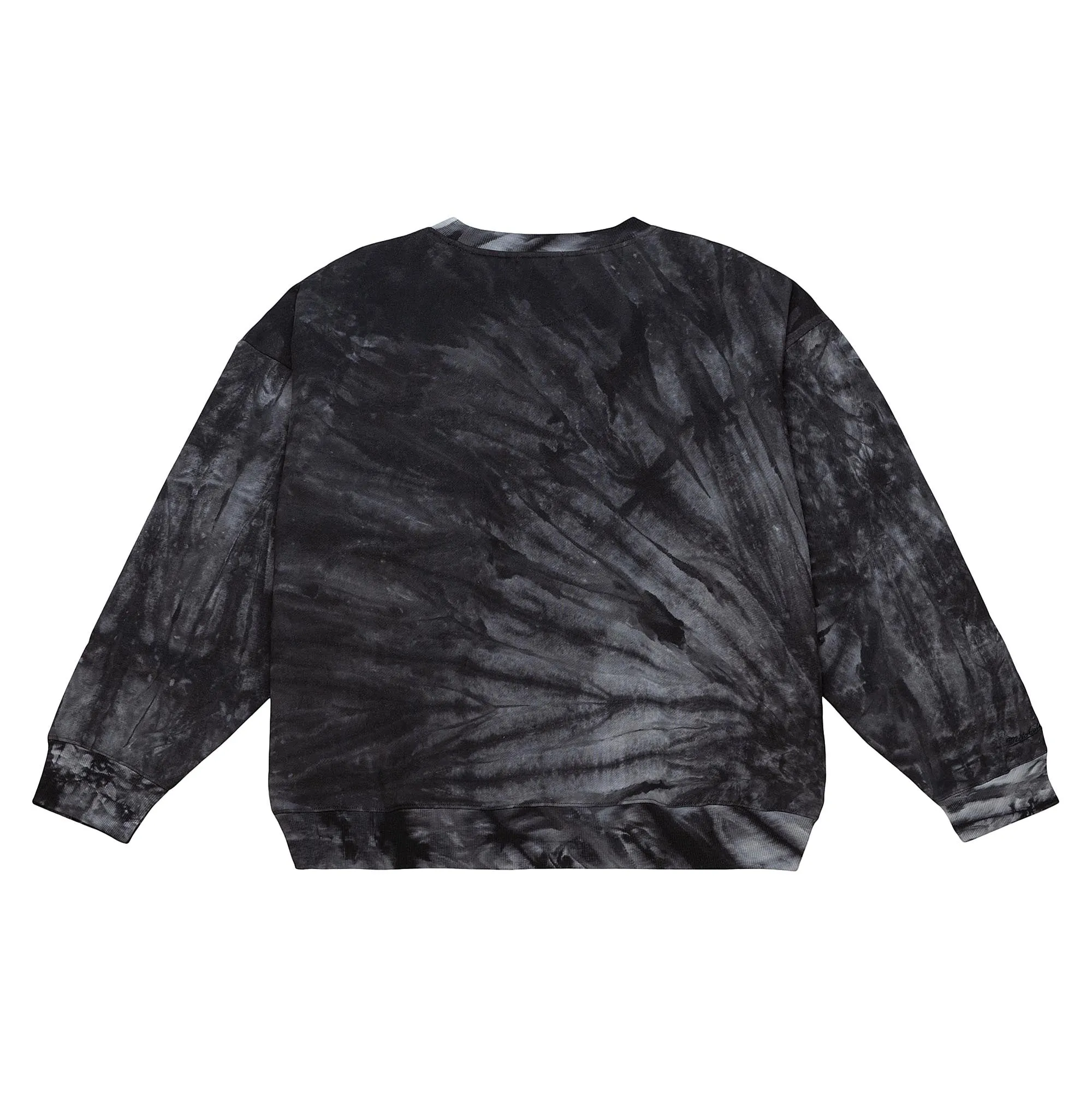 DALLAS MAVERICKS MITCHELL & NESS 2022 WOMEN'S BLACK TIE DYE CREW