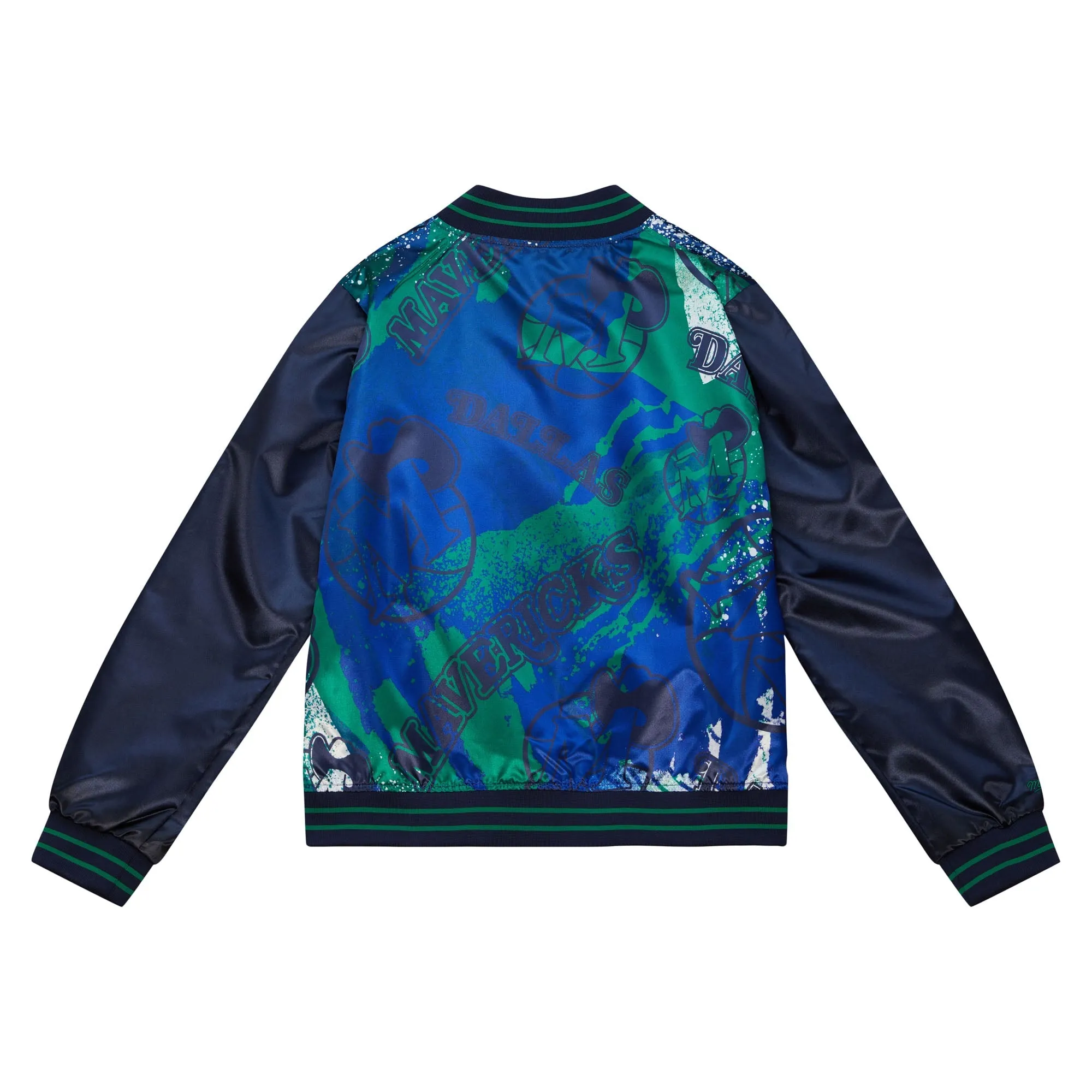 DALLAS MAVERICKS MITCHELL & NESS 2022 WOMEN'S HARDWOOD CLASSIC M-HAT SATIN JACKET