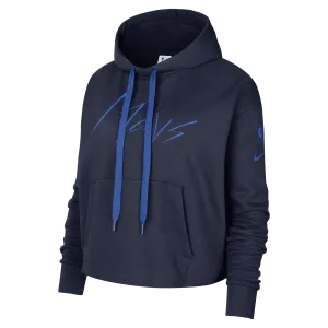 DALLAS MAVERICKS NIKE 2022 WOMENS COURTSIDE NAVY HOODIE