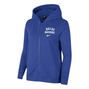DALLAS MAVERICKS NIKE 2022 WOMENS VARSITY FLEECE FULL ZIP HOODIE