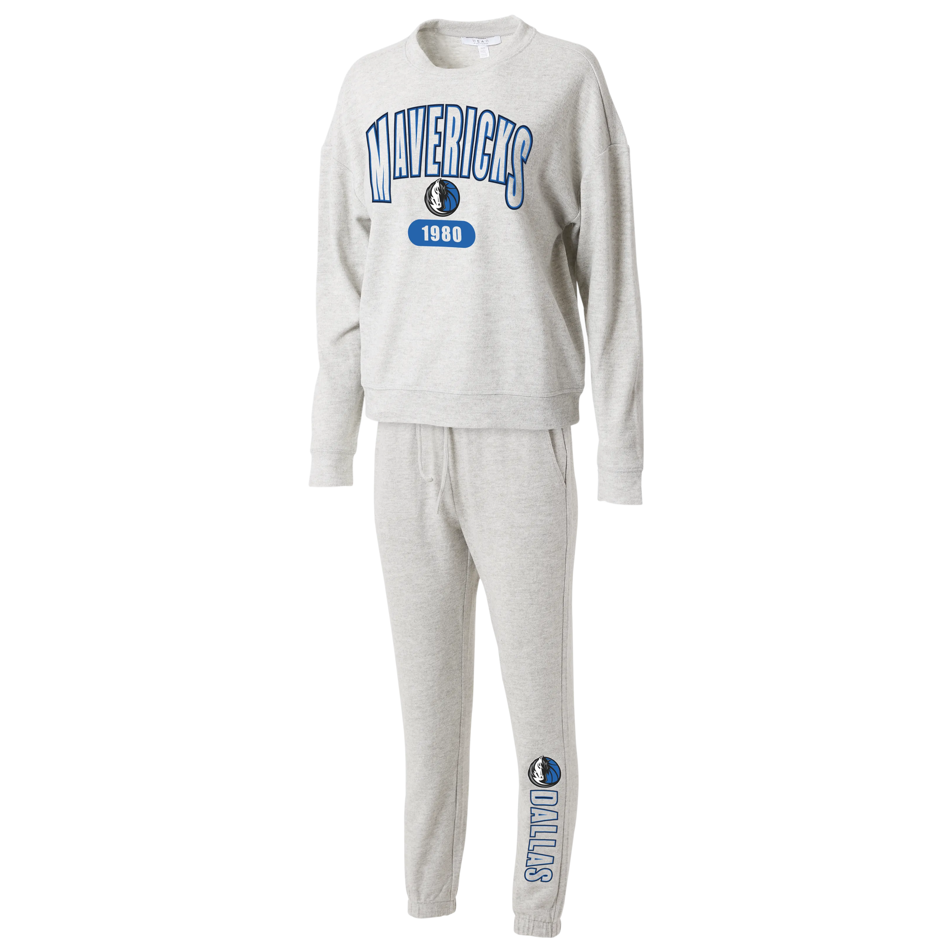 DALLAS MAVERICKS WEAR 2023 WOMEN'S GREY LOUNGE SET