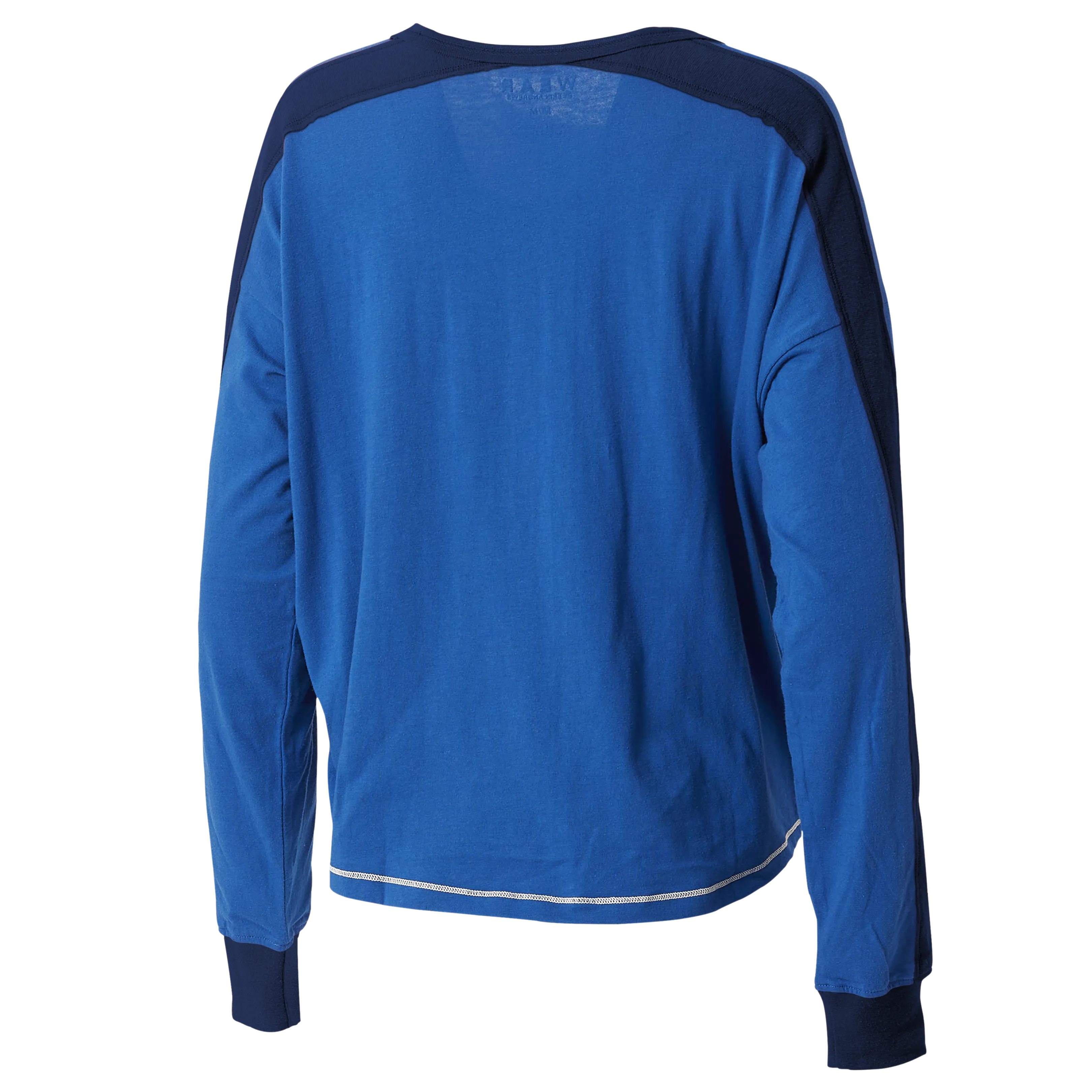 DALLAS MAVERICKS WEAR 2023 WOMEN'S ROYAL BLUE COLORBLOCKED LONGSLEEVE TOP