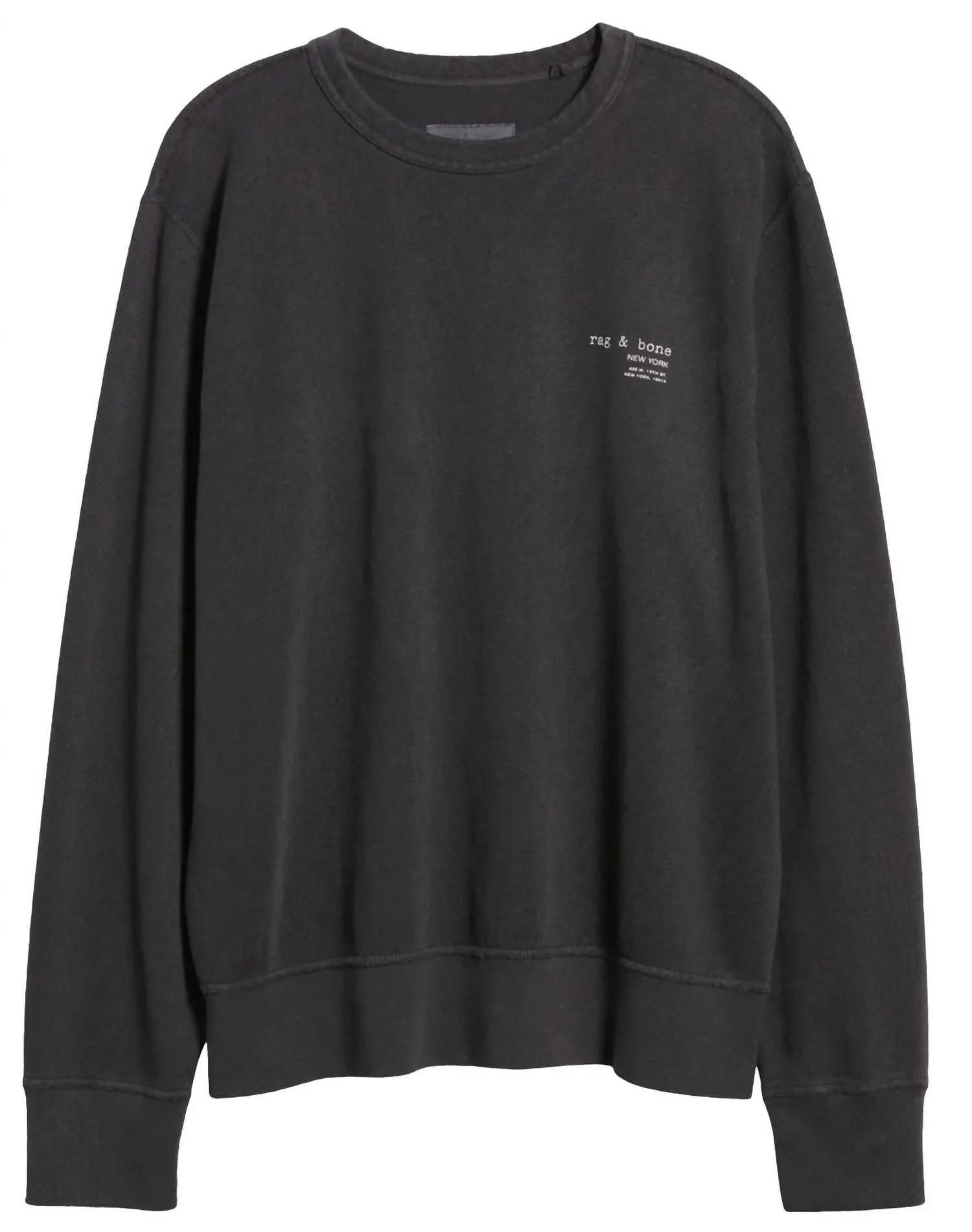 Damon Cotton Logo Sweatshirt In Black