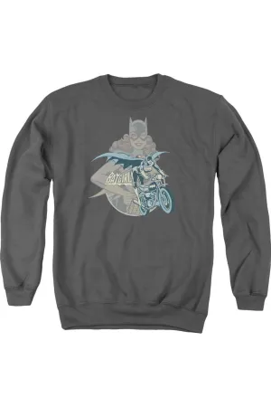 DC Comics Batgirl Biker Adult Crewneck Sweatshirt