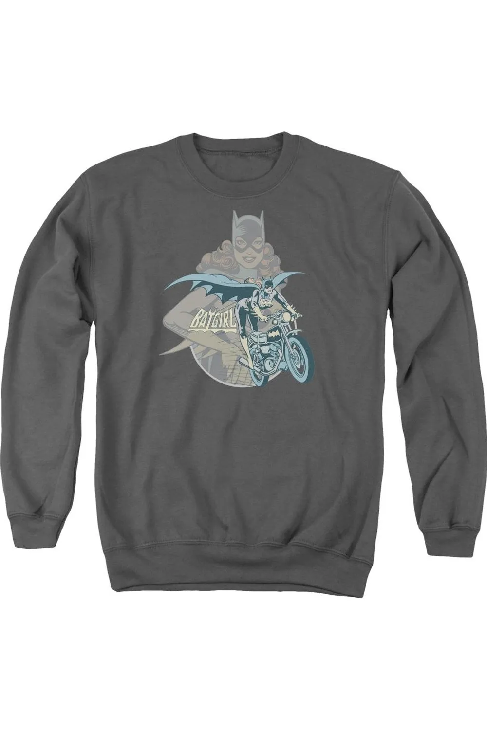 DC Comics Batgirl Biker Adult Crewneck Sweatshirt