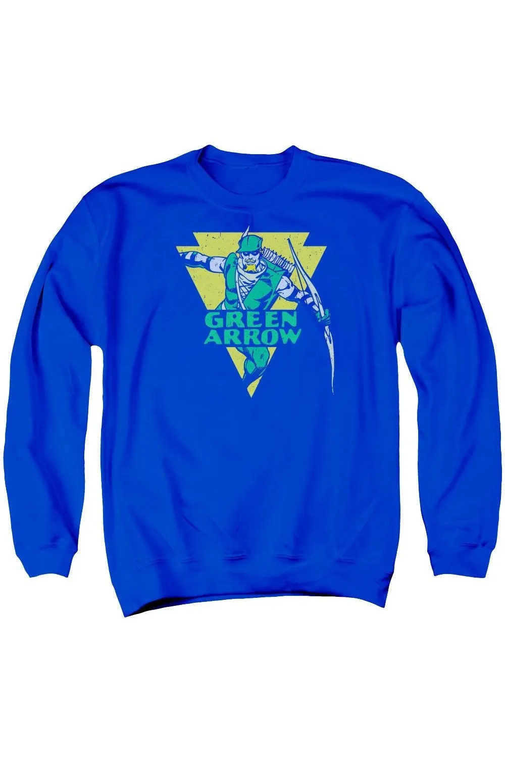 DC Comics Distressed Arrow Adult Crewneck Sweatshirt