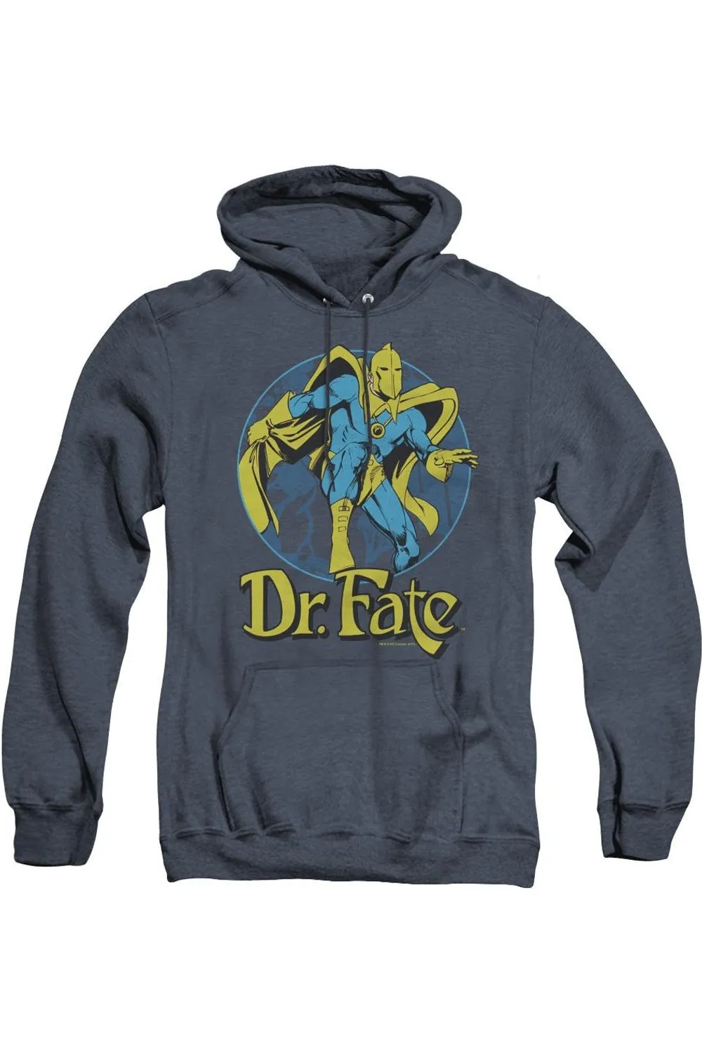 DC Comics Dr Fate Ankh Adult Heather Hoodie / Hooded Sweatshirt