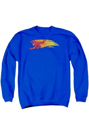 DC Comics Flash Fastest Man Alive Adult Crewneck Sweatshirt