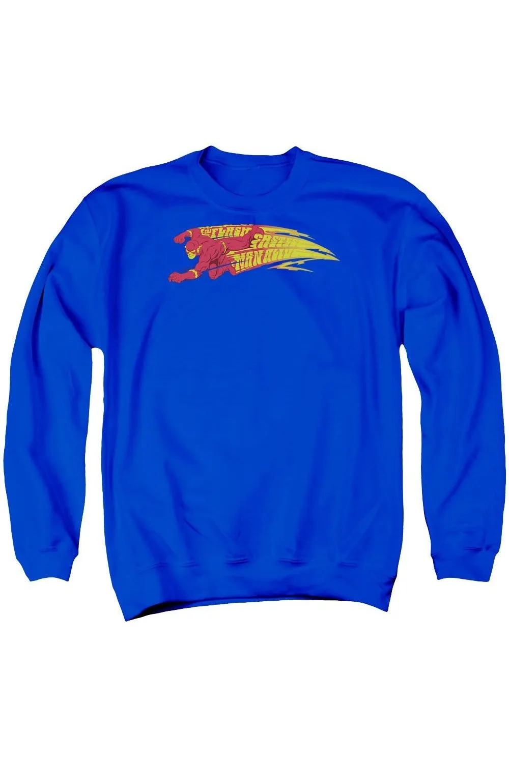 DC Comics Flash Fastest Man Alive Adult Crewneck Sweatshirt