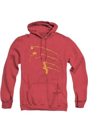 DC Comics Flash Flash Min Adult Heather Hoodie / Hooded Sweatshirt