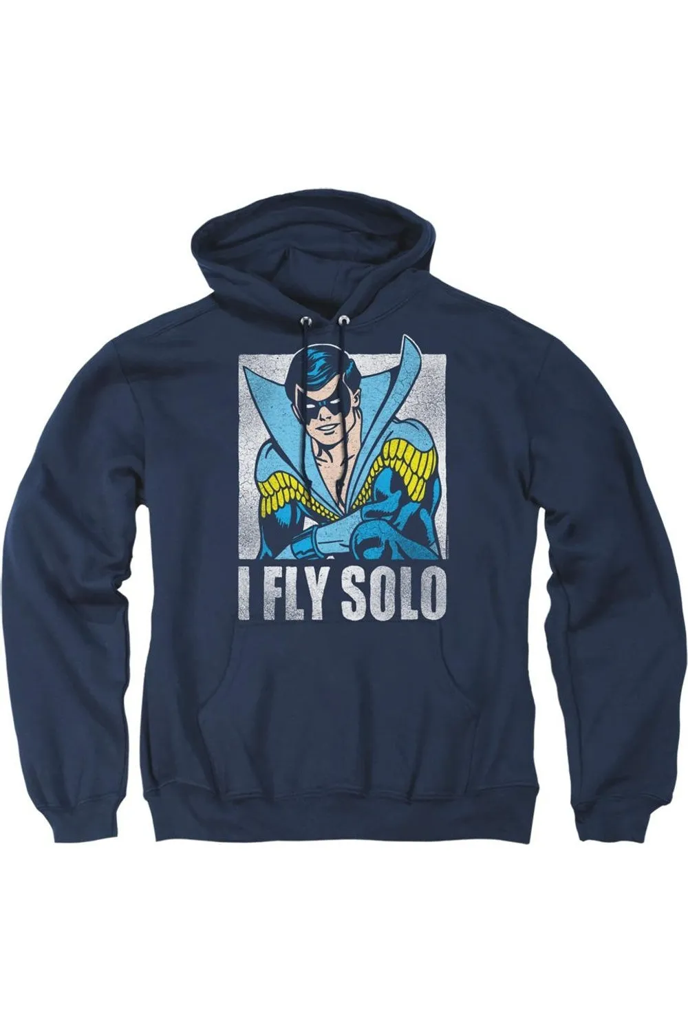 DC Comics Fly Solo Adult Pull Over Hoodie / Hooded Sweatshirt