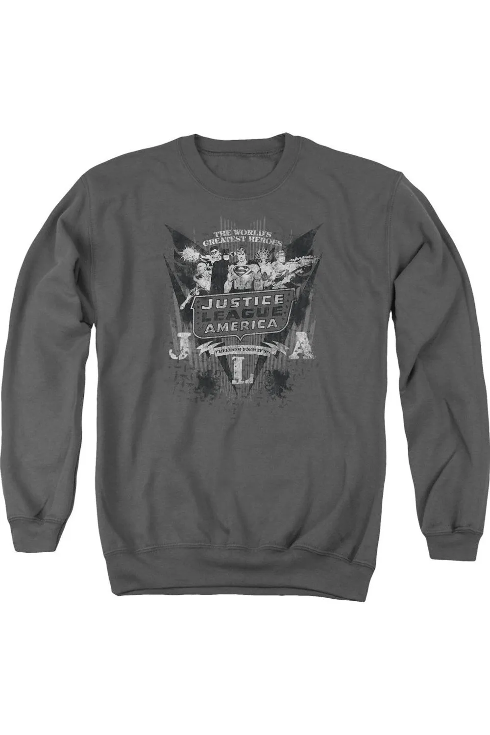 DC Comics Greatest Heroes Adult Crewneck Sweatshirt