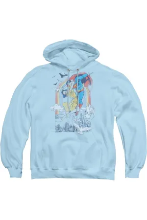 DC Comics Rainbow Love Adult Pull Over Hoodie / Hooded Sweatshirt