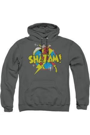 DC Comics Shazam Power Bolt Adult Pull Over Hoodie / Hooded Sweatshirt