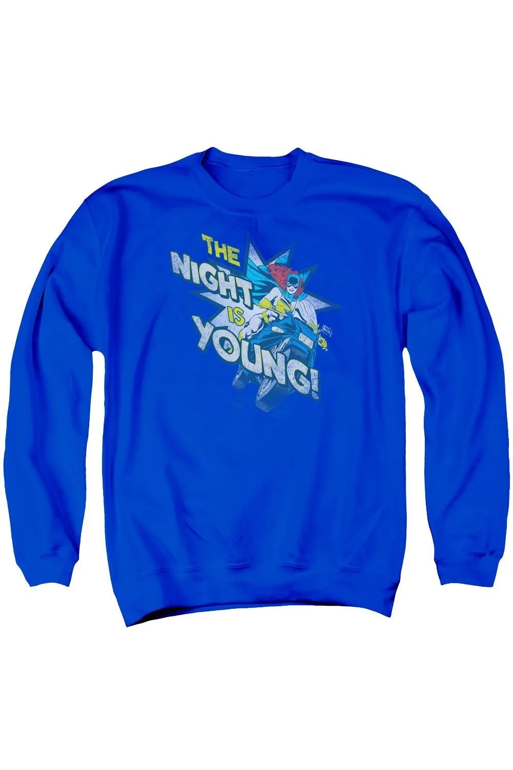DC Comics The Night Is Young Adult Crewneck Sweatshirt