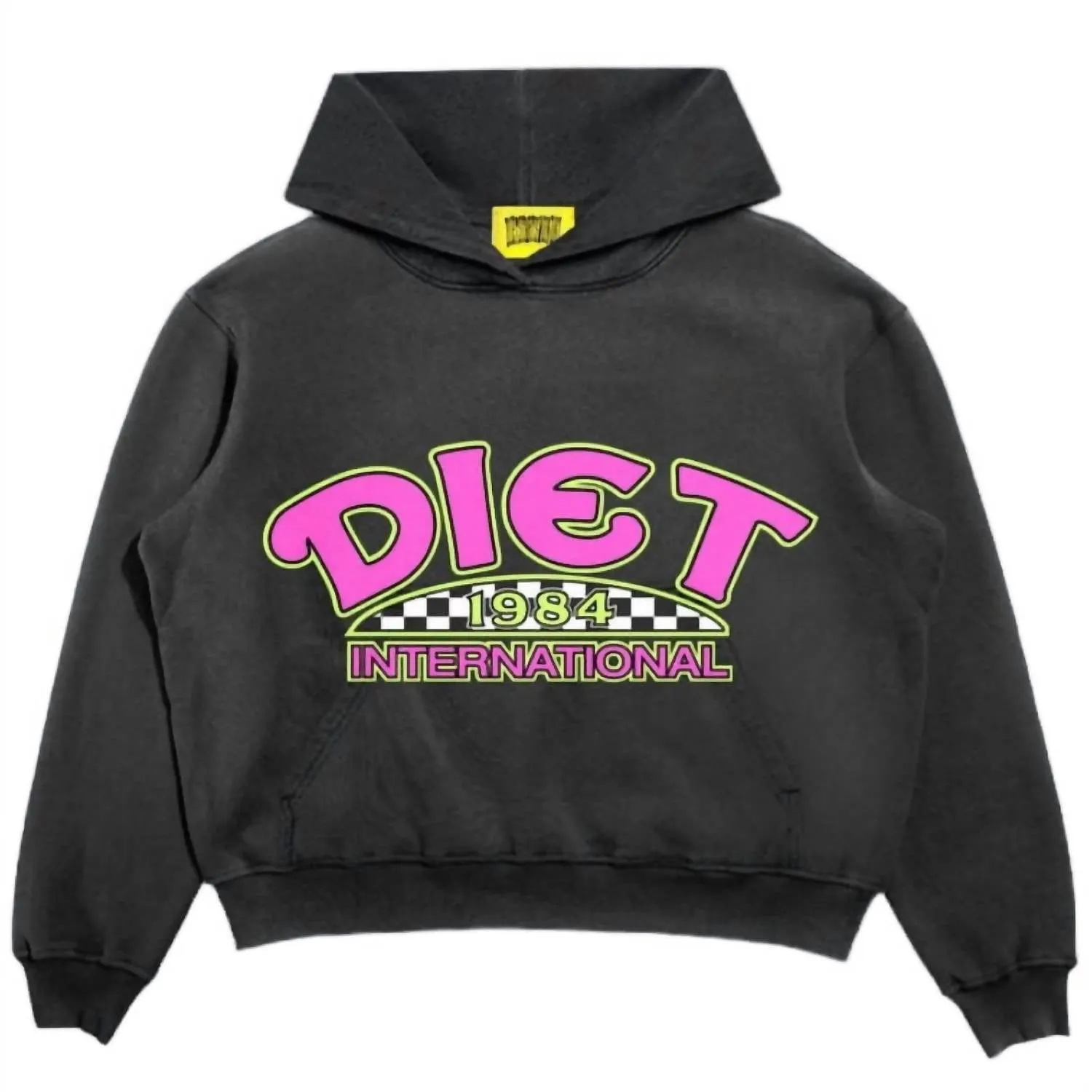 Diet International Hoodie In Vintage Black