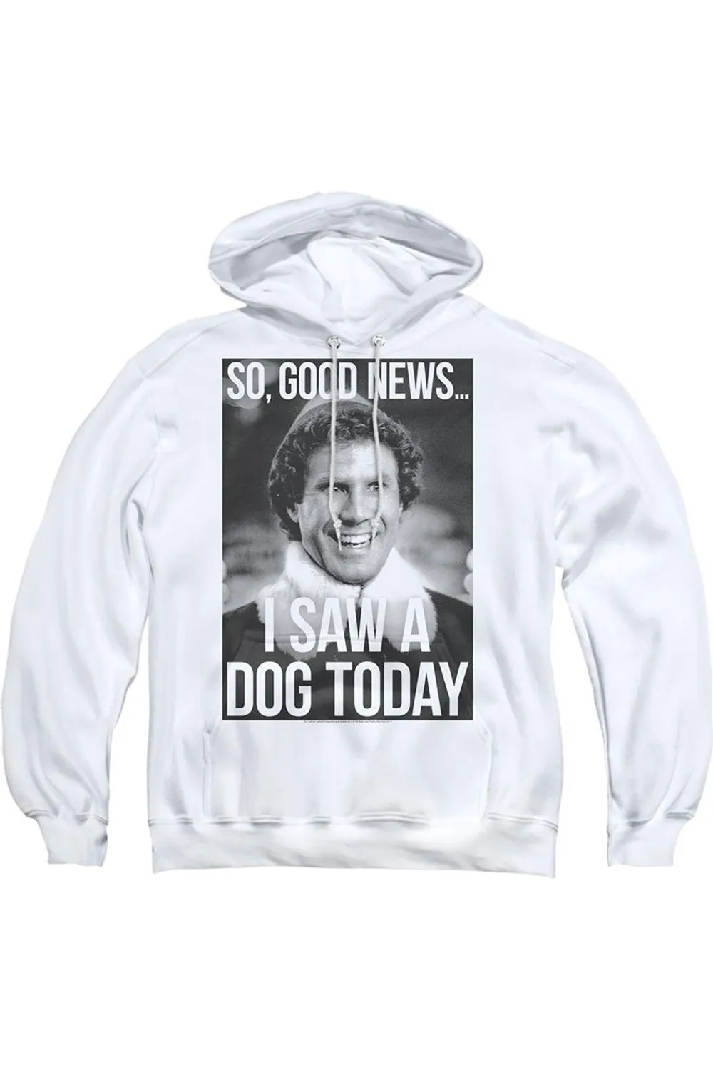 Elf Must Love Dogs Adult Pull Over Hoodie / Hooded Sweatshirt