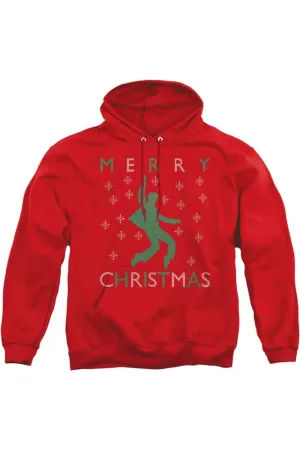 Elvis Dancing Ugly Christmas Adult Pull Over Hoodie