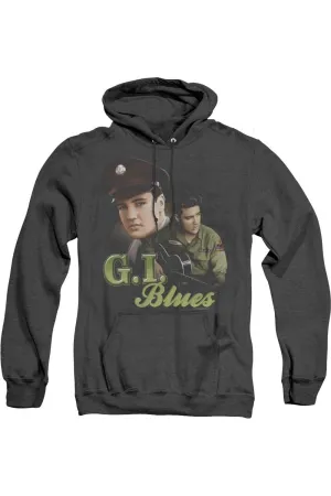 Elvis Presley G I Blues Adult Heather Hoodie