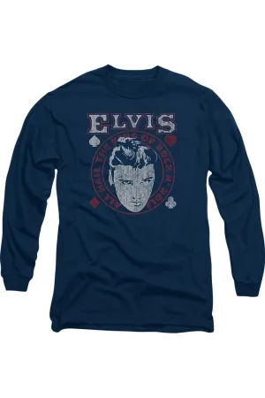 Elvis Presley Hail The King Long Sleeve Adult Tee / T-Shirt