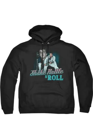 Elvis Presley Shake Rattle & Roll Adult Pull Over Hoodie