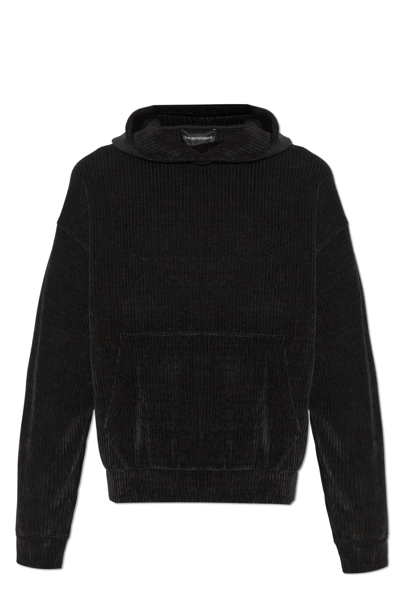 Emporio Armani Ribbed Hoodie