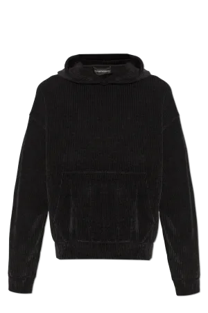 Emporio Armani Ribbed Hoodie