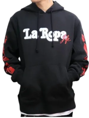 Essential Graphic Hoodie In Black