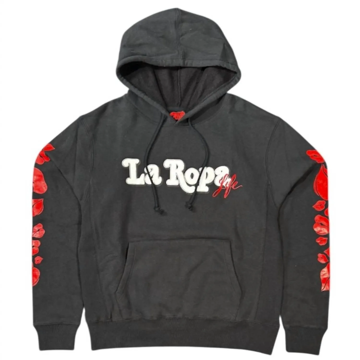 Essential Graphic Hoodie In Black
