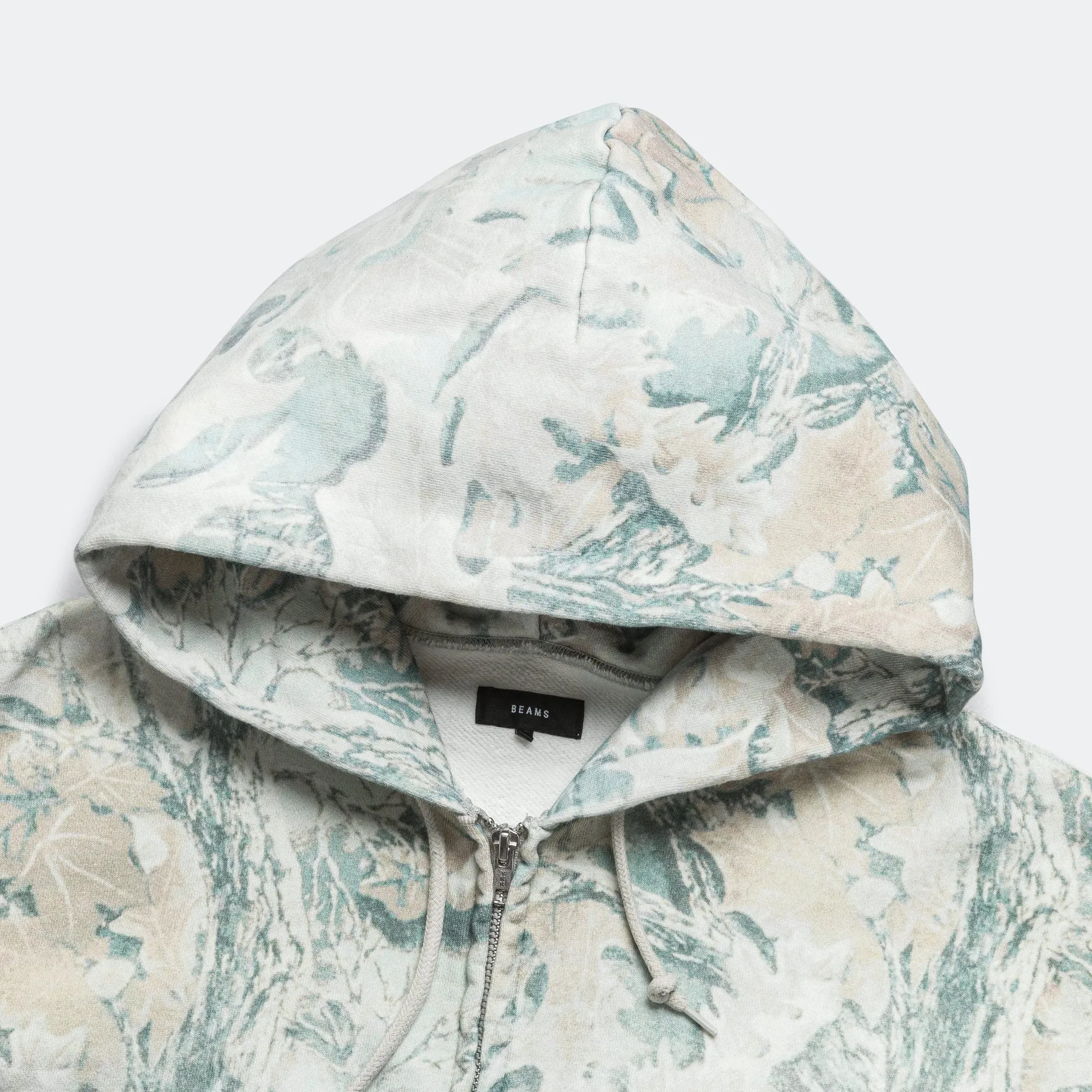Faded Print Zip-Up Hoodie - Realtree