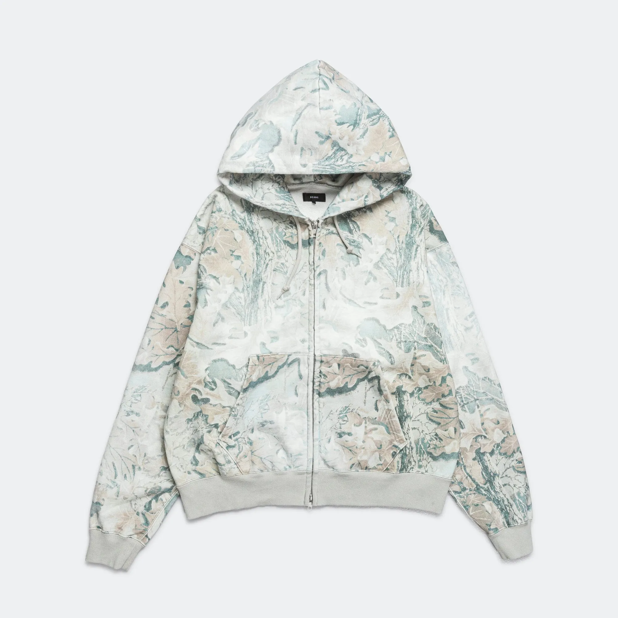 Faded Print Zip-Up Hoodie - Realtree
