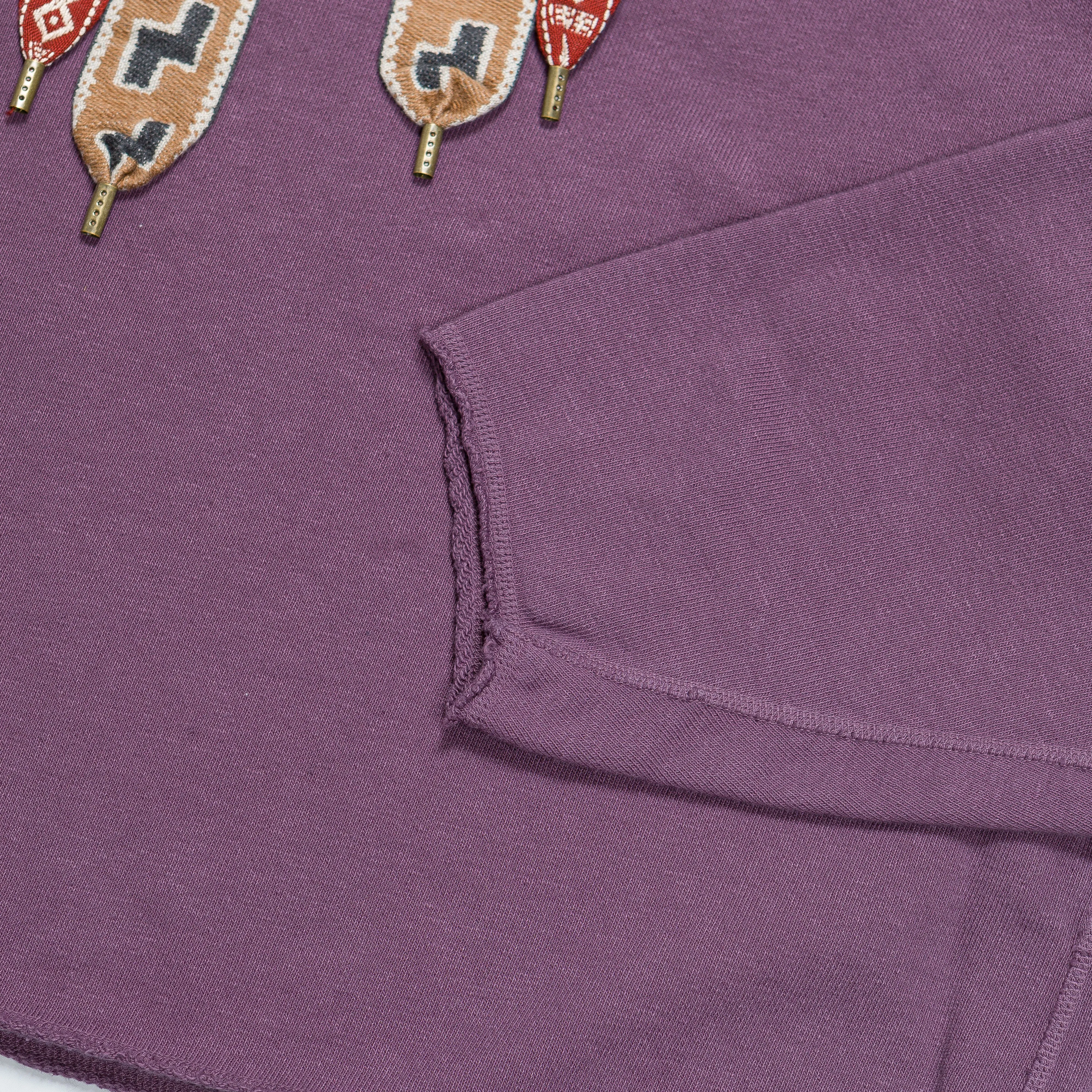 Fleece Knit COCK Neck SWT - Purple
