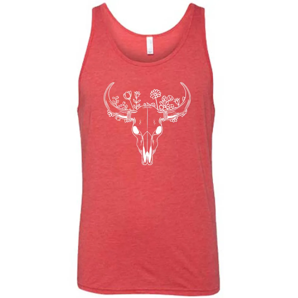 Floral Cow Skull Shirt Unisex
