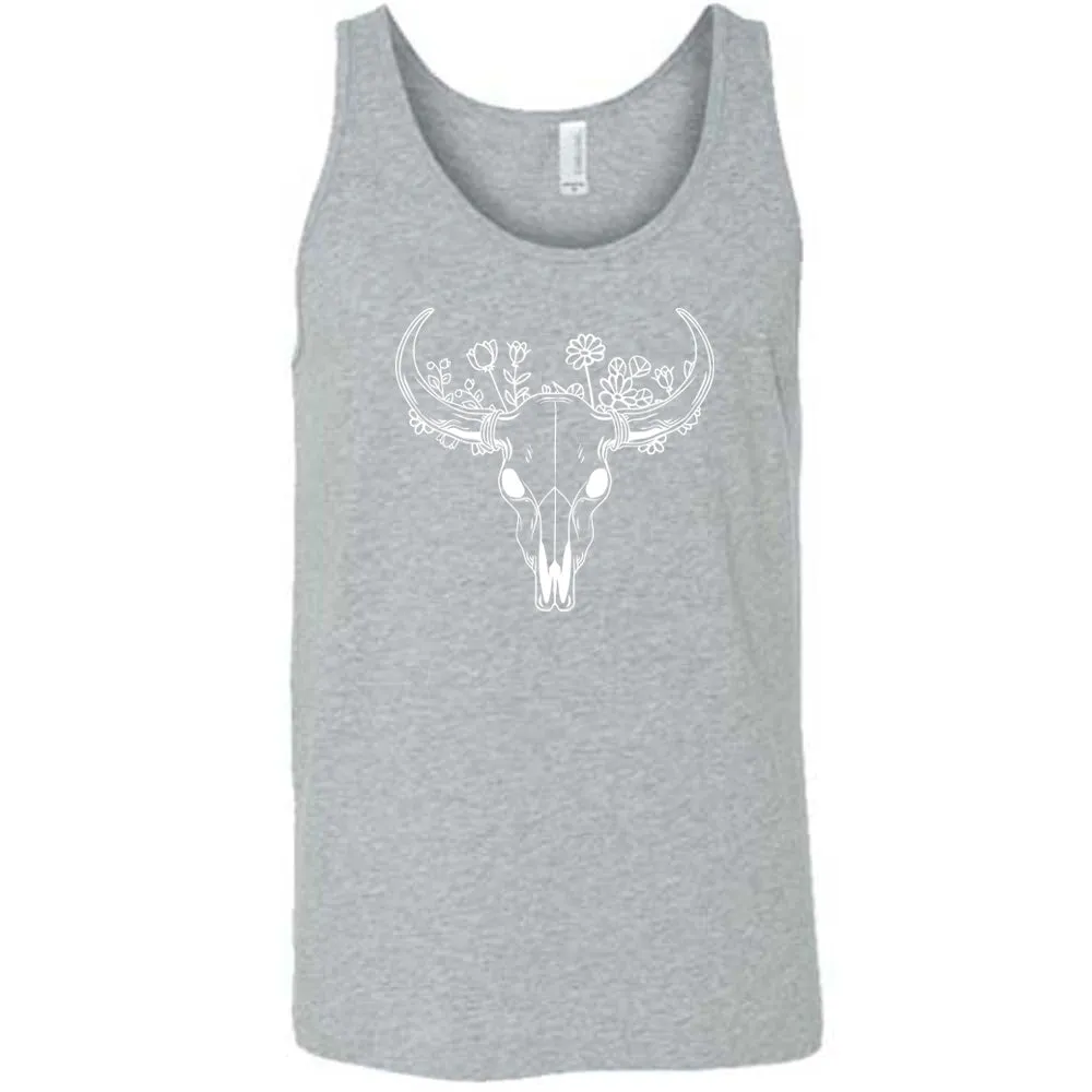 Floral Cow Skull Shirt Unisex