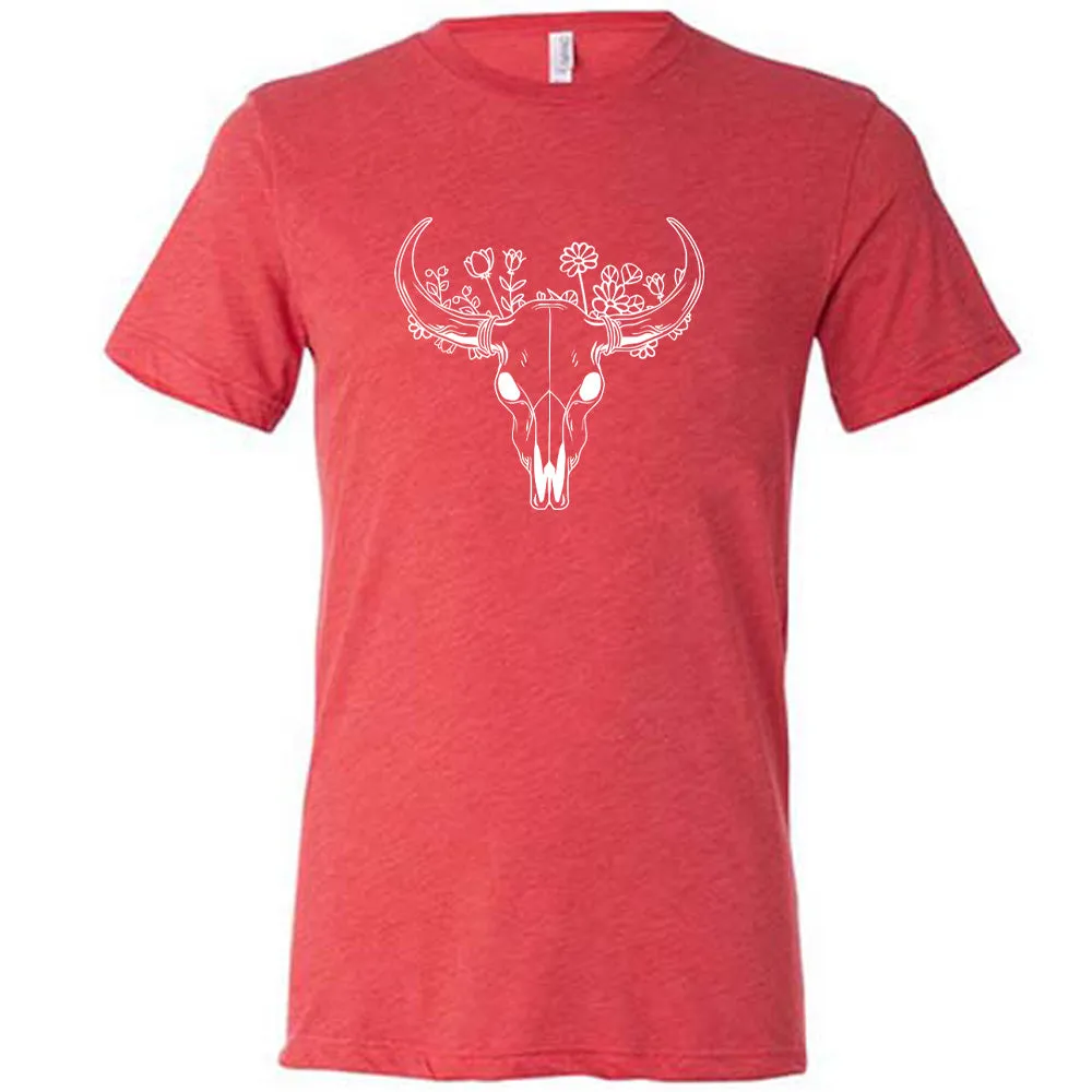 Floral Cow Skull Shirt Unisex