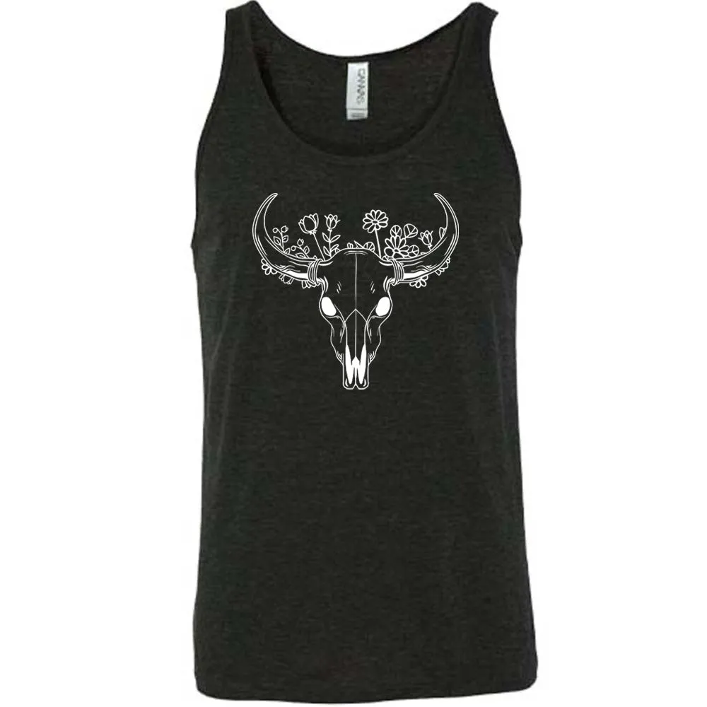 Floral Cow Skull Shirt Unisex