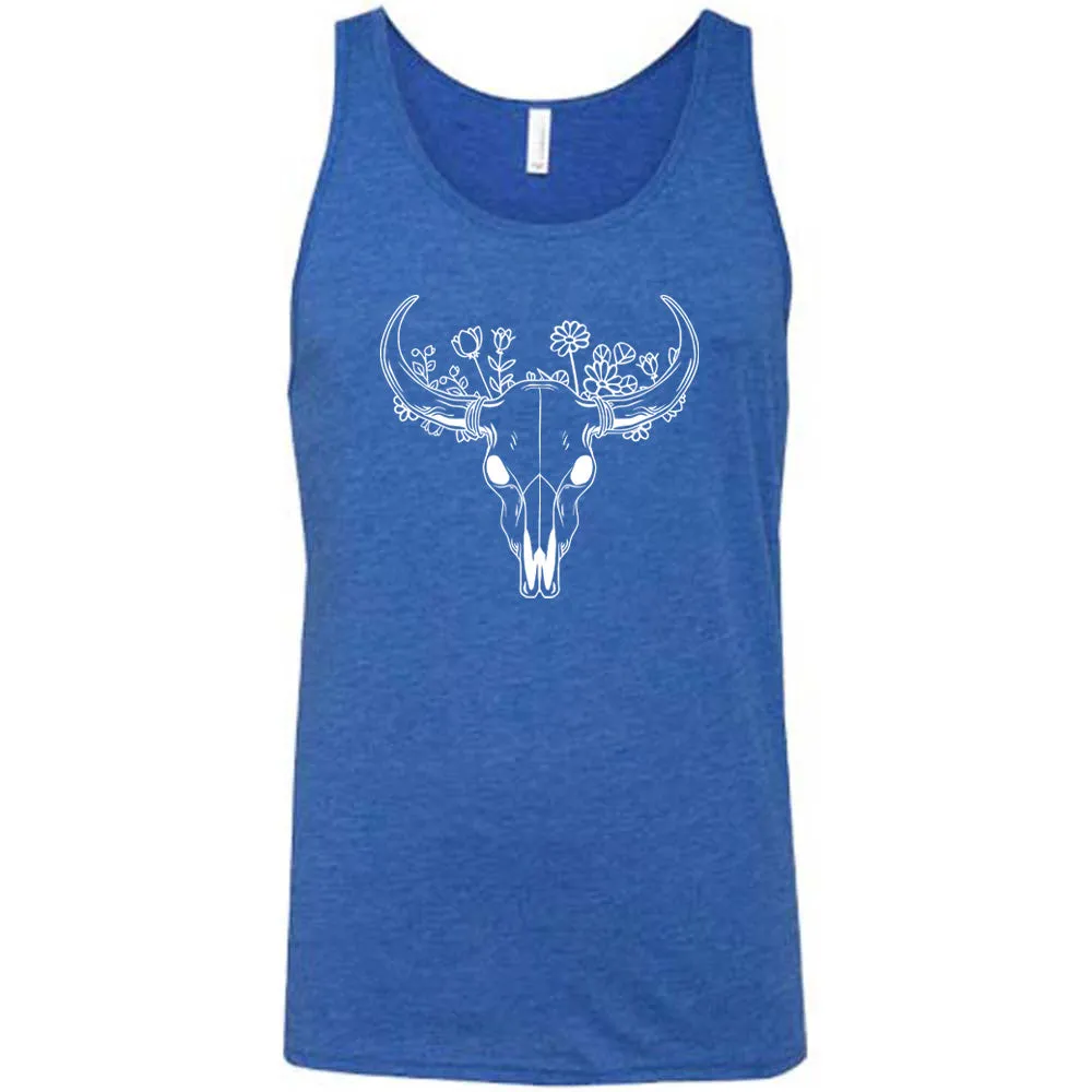 Floral Cow Skull Shirt Unisex