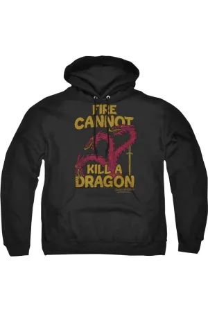 Game Of Thrones Dragons With Fire Adult Pull Over Hoodie / Hooded Sweatshirt