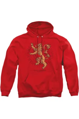 Game Of Thrones Lannister Burst Sigil Adult Pull Over Hoodie / Hooded Sweatshirt