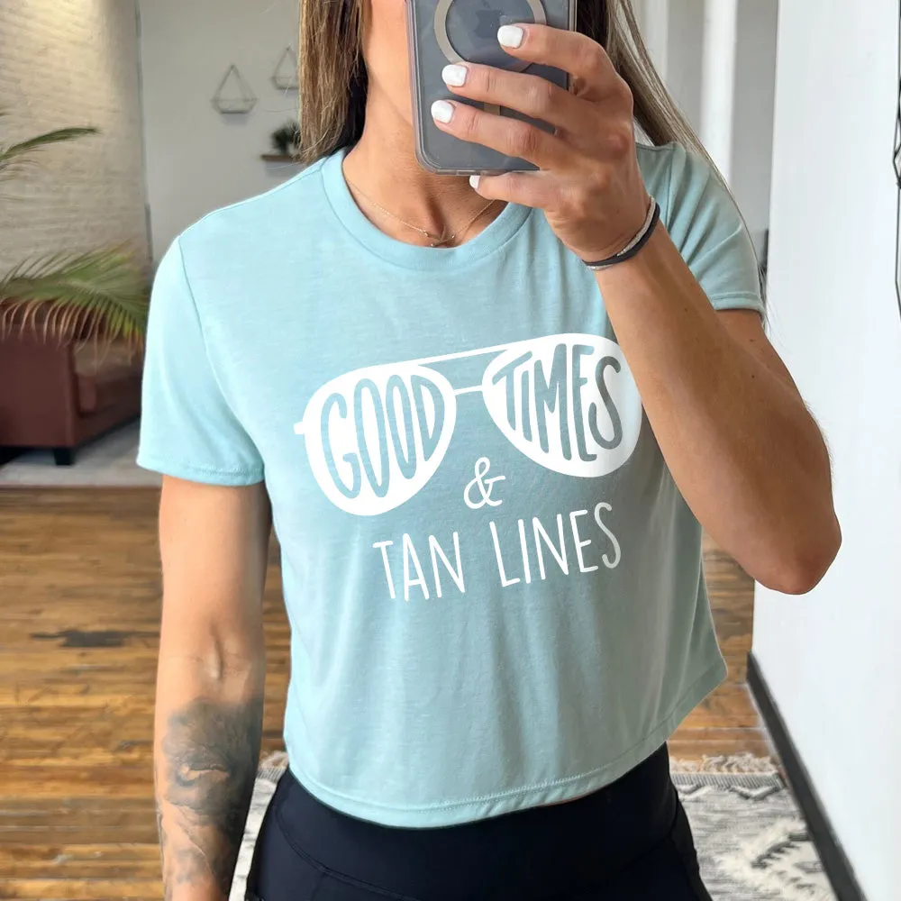 Good Times and Tan Lines Cropped Tee