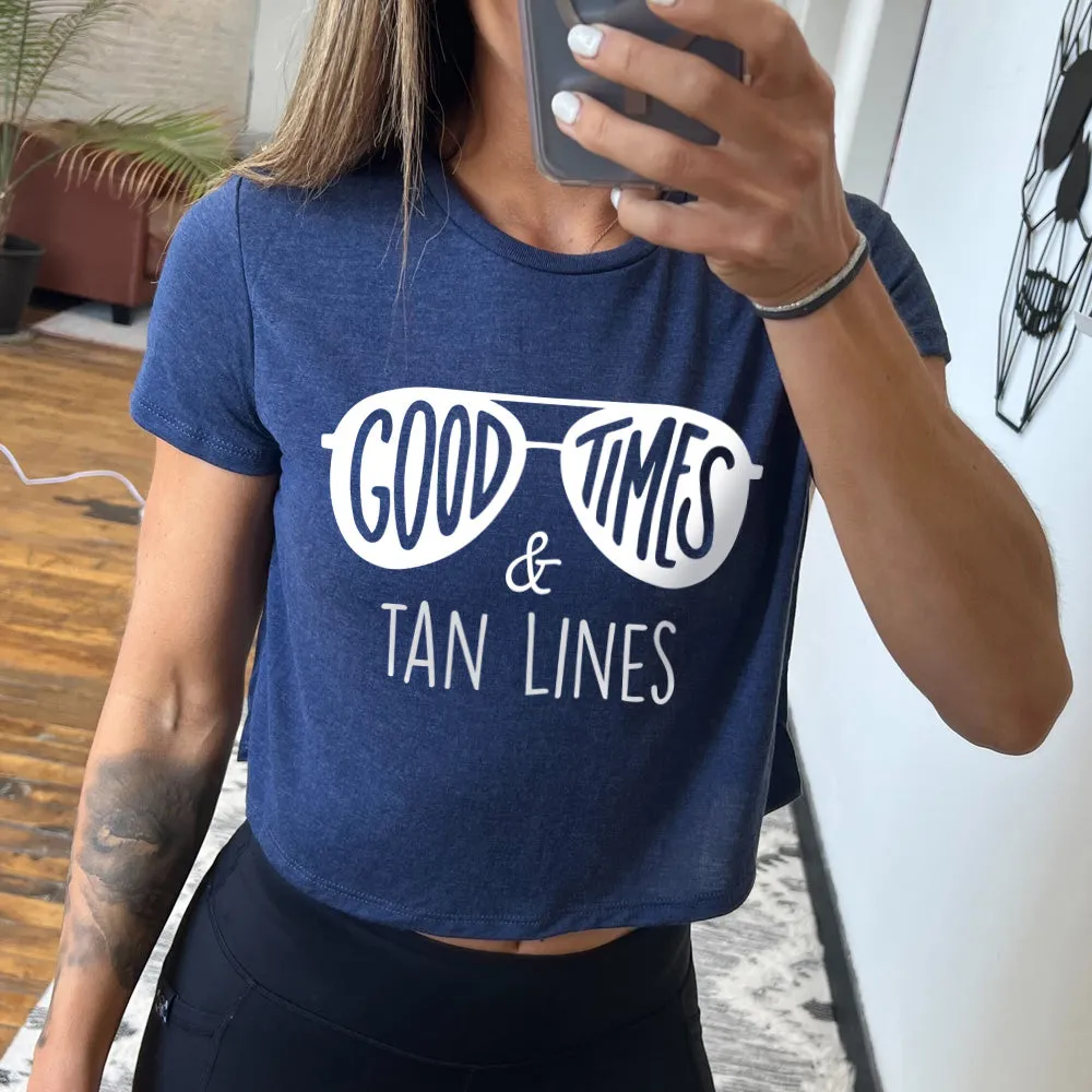Good Times and Tan Lines Cropped Tee
