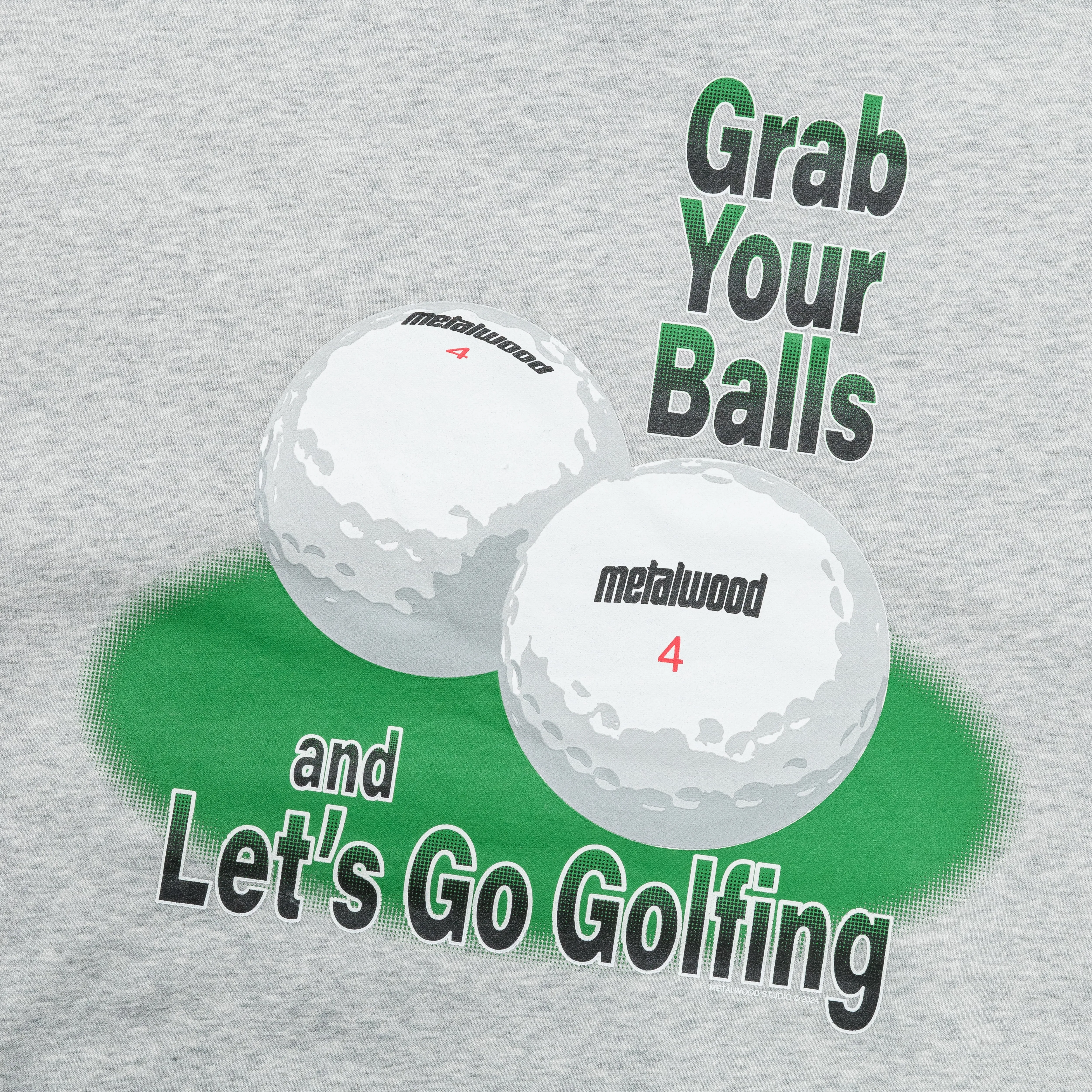 Grab Your Balls Hooded Sweatshirt - Heather Grey